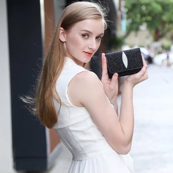 ROTA GENUINE STINGRAY WALLET- Button Flap Closure ( Small) - Picture 5 of 5